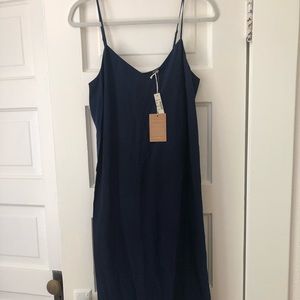 Madewell silk midi dress